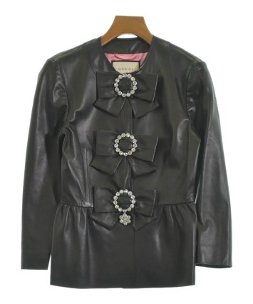 GUCCI（グッチ）ジャケット 黒 サイズ:36(XS位) レディース