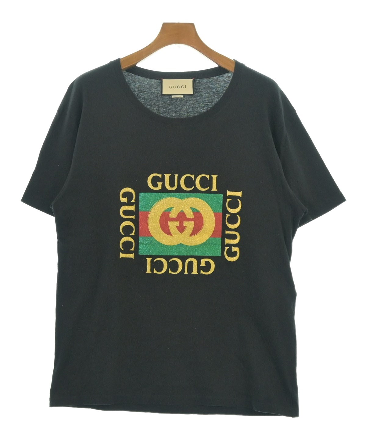 GUCCI（グッチ）Tシャツ・カットソー 黒 サイズ:L メンズ