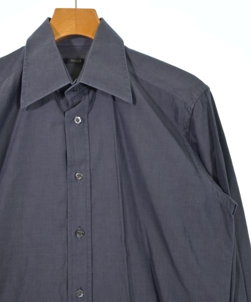 GUCCI（グッチ）ドレスシャツ 紺 サイズ:38(S位) メンズ/2200626779054