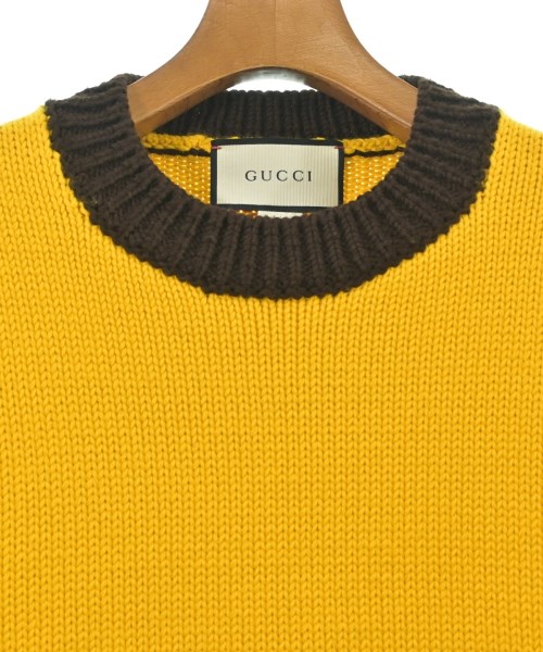 GUCCI（グッチ）ニット・セーター 黄 サイズ:S メンズ/2200627145032