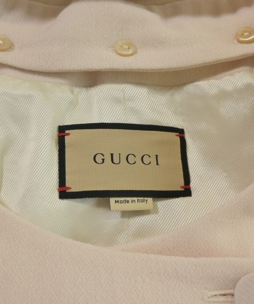 GUCCI（グッチ）ノーカラージャケット ピンク サイズ:38(S位) レディース/2200627959059