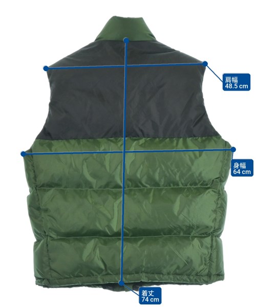 GUCCI（グッチ）ダウンジャケット/ダウンベスト 緑 サイズ:48(L位) メンズ/2200628540010