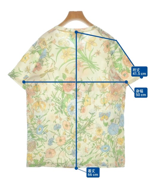 GUCCI（グッチ）Tシャツ・カットソー 黄 サイズ:S レディース/2200618337040