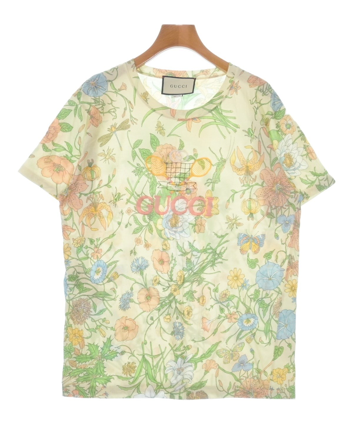 GUCCI（グッチ）Tシャツ・カットソー 黄 サイズ:S レディース