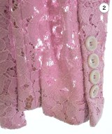 GUCCI（グッチ）カジュアルジャケット ピンク サイズ:36(XS位) レディース/2200625754069