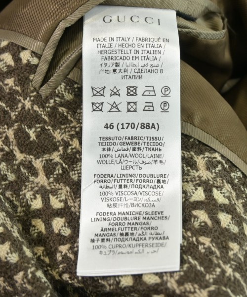 GUCCI（グッチ）テーラードジャケット ベージュ サイズ:46(M位) メンズ/2200629319141