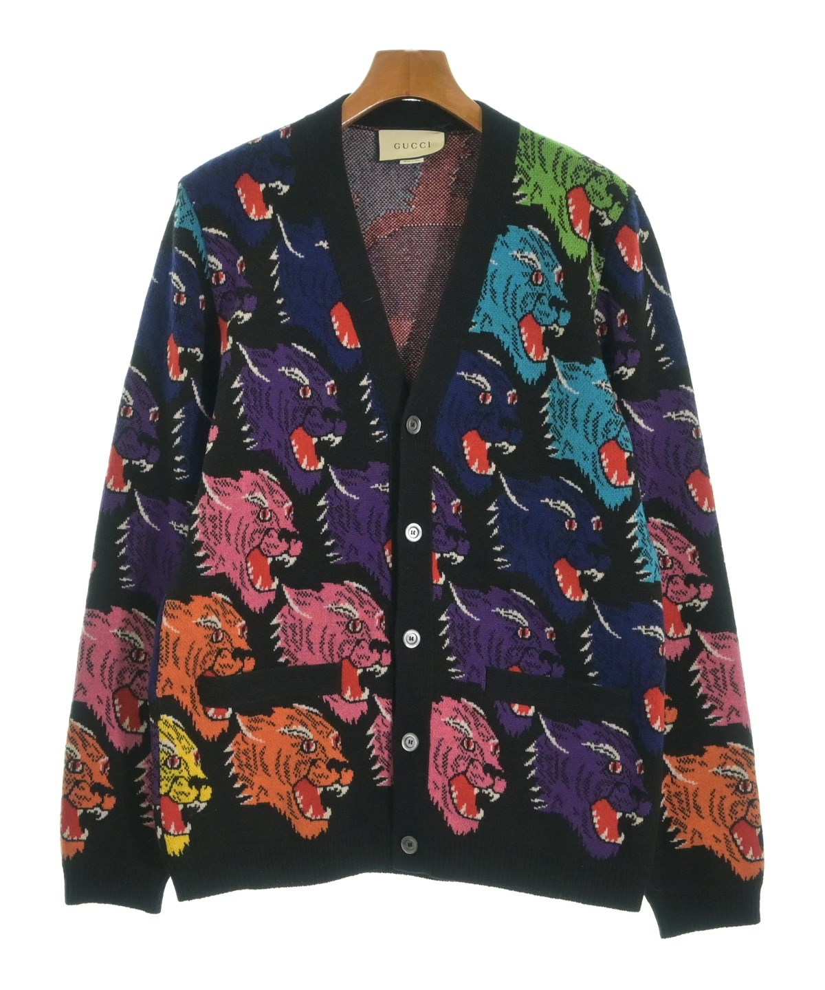 GUCCI（グッチ）カーディガン 黒 サイズ:S メンズ/2200631522010