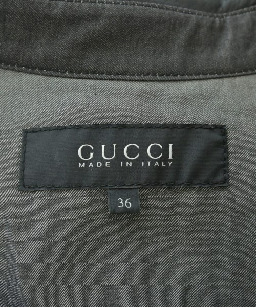 GUCCI（グッチ）シャツワンピース 黒 サイズ:36(XS位) レディース/2200629376090
