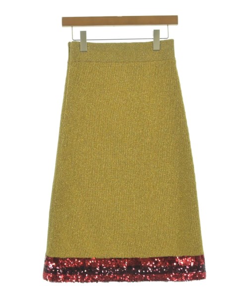 GUCCI（グッチ）ロング・マキシ丈スカート ゴールド サイズ:XS レディース/2200631188124