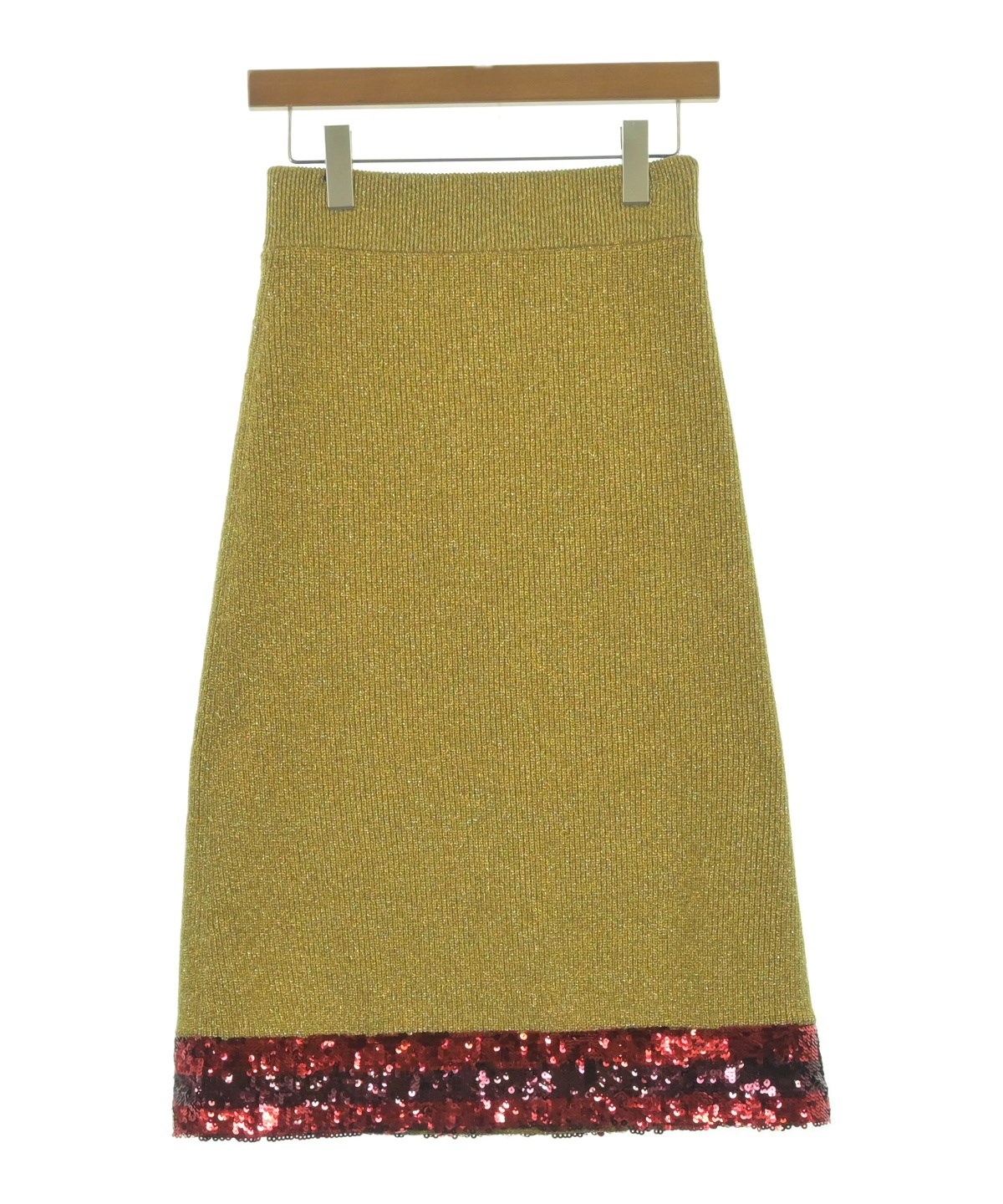 GUCCI（グッチ）ロング・マキシ丈スカート ゴールド サイズ:XS