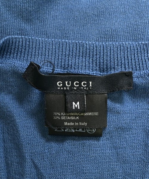 GUCCI（グッチ）ニット・セーター 青 サイズ:M メンズ/2200633505035