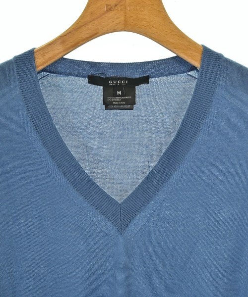 GUCCI（グッチ）ニット・セーター 青 サイズ:M メンズ/2200633505035