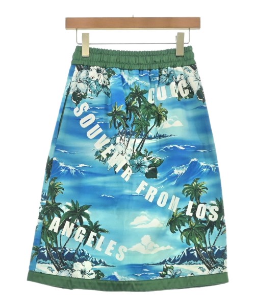 GUCCI（グッチ）ひざ丈スカート 青 サイズ:XS レディース/2200610804038