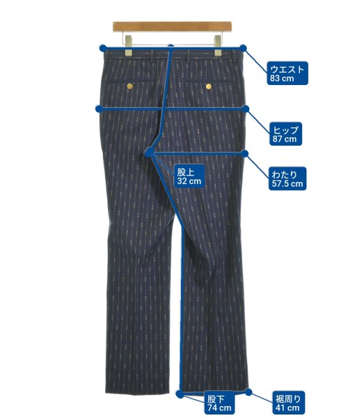 GUCCI（グッチ）スラックス 紺 サイズ:48(L位) メンズ/2200611593030