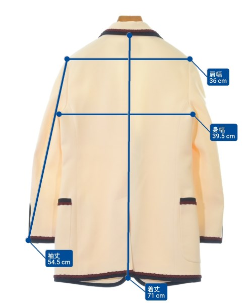 GUCCI（グッチ）テーラードジャケット ベージュ サイズ:36(XS位) レディース/2200612190061