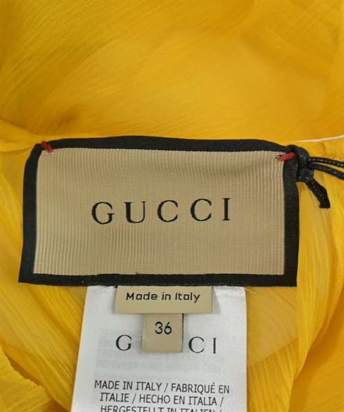GUCCI（グッチ）ワンピース 黄 サイズ:36(XS位) レディース/2200612951044