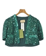GUCCI（グッチ）ノーカラージャケット 緑 サイズ:S レディース/2200612951068