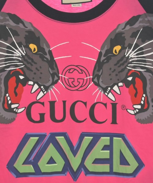 GUCCI（グッチ）Tシャツ・カットソー ピンク サイズ:S メンズ/2200614155198