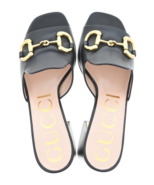 GUCCI（グッチ）サンダル 黒 サイズ:EU37(23.5cm位) レディース/2200614501094