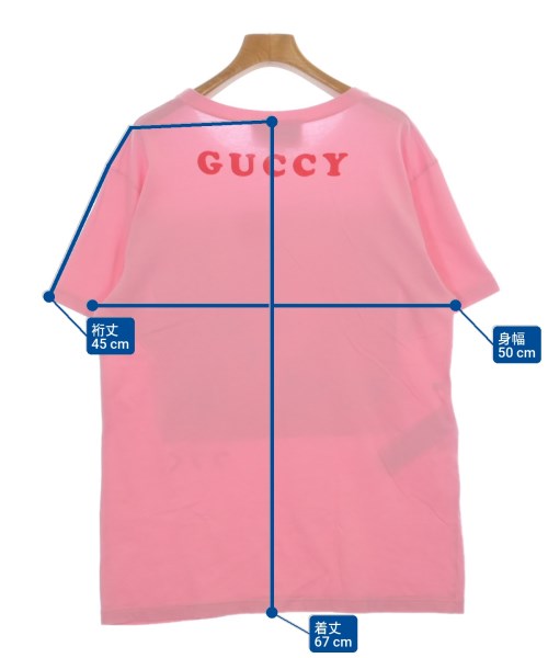 GUCCI（グッチ）Tシャツ・カットソー ピンク サイズ:S レディース/2200614687248