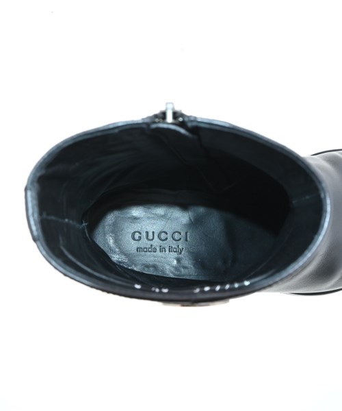 GUCCI（グッチ）ブーツ 黒 サイズ:UK9 1/2(28cm位) メンズ/2200614840025