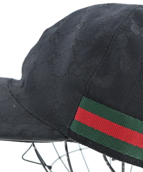 GUCCI（グッチ）キャップ 黒 サイズ:58 レディース/2200615053127
