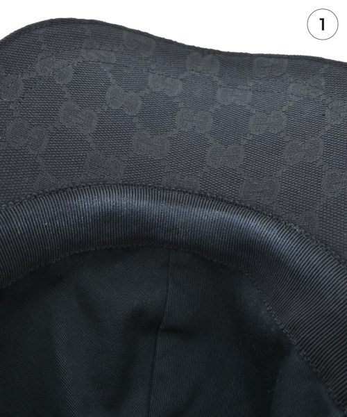 GUCCI（グッチ）キャップ 黒 サイズ:58 レディース/2200615053127