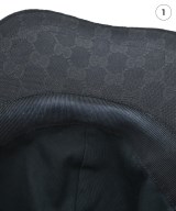 GUCCI（グッチ）キャップ 黒 サイズ:58 レディース/2200615053127