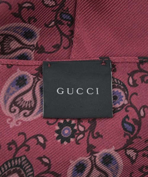 GUCCI（グッチ）ストール 赤 サイズ:- メンズ/2200615080055