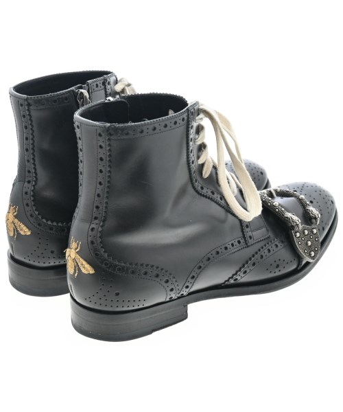GUCCI（グッチ）ブーツ 黒 サイズ:UK6 1/2(25cm位) メンズ/2200616300244