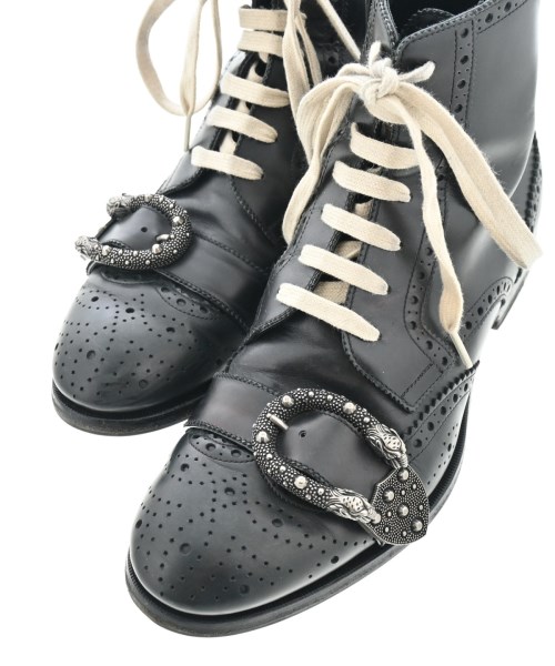 GUCCI（グッチ）ブーツ 黒 サイズ:UK6 1/2(25cm位) メンズ/2200616300244