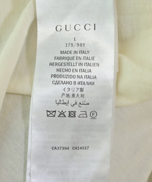 GUCCI（グッチ）Tシャツ・カットソー 白 サイズ:L メンズ/2200616768037
