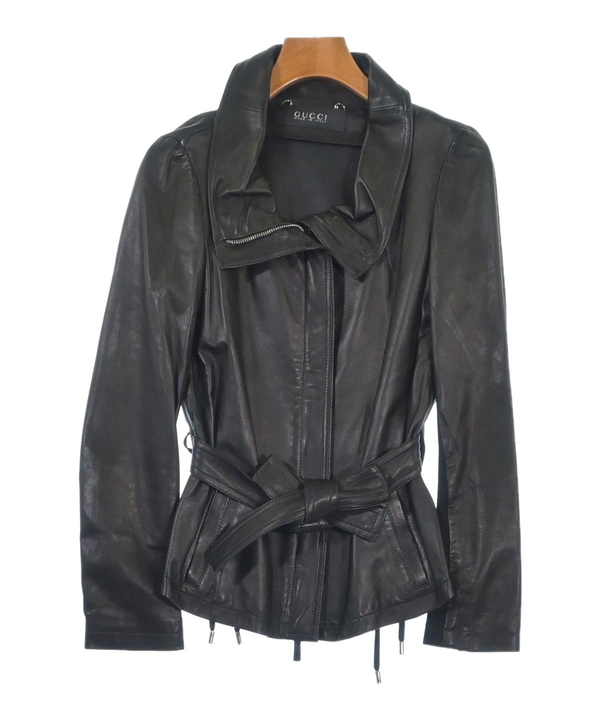 GUCCI（グッチ）ライダース 黒 サイズ:36(XS位) レディース