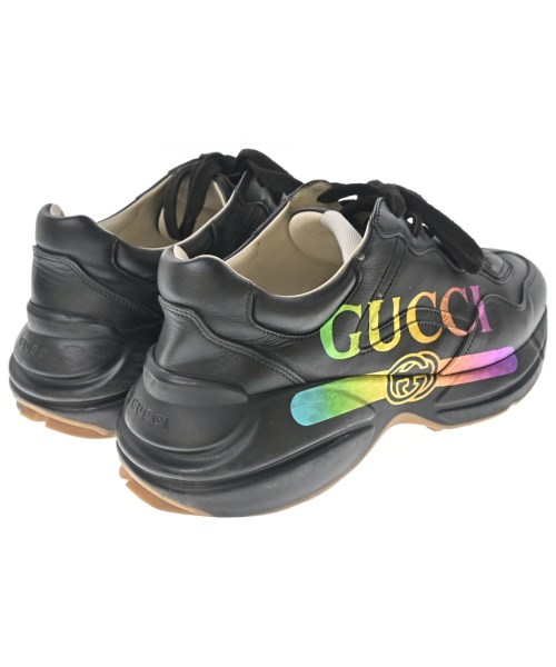 GUCCI（グッチ）スニーカー 黒 サイズ:UK8(26.5cm位) メンズ/2200618748020