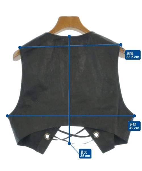 GUCCI（グッチ）ベスト 黒 サイズ:46(XL位) レディース/2200619433055