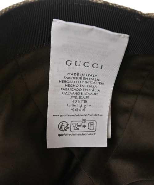 GUCCI（グッチ）キャップ 茶 サイズ:M メンズ/2200619517090