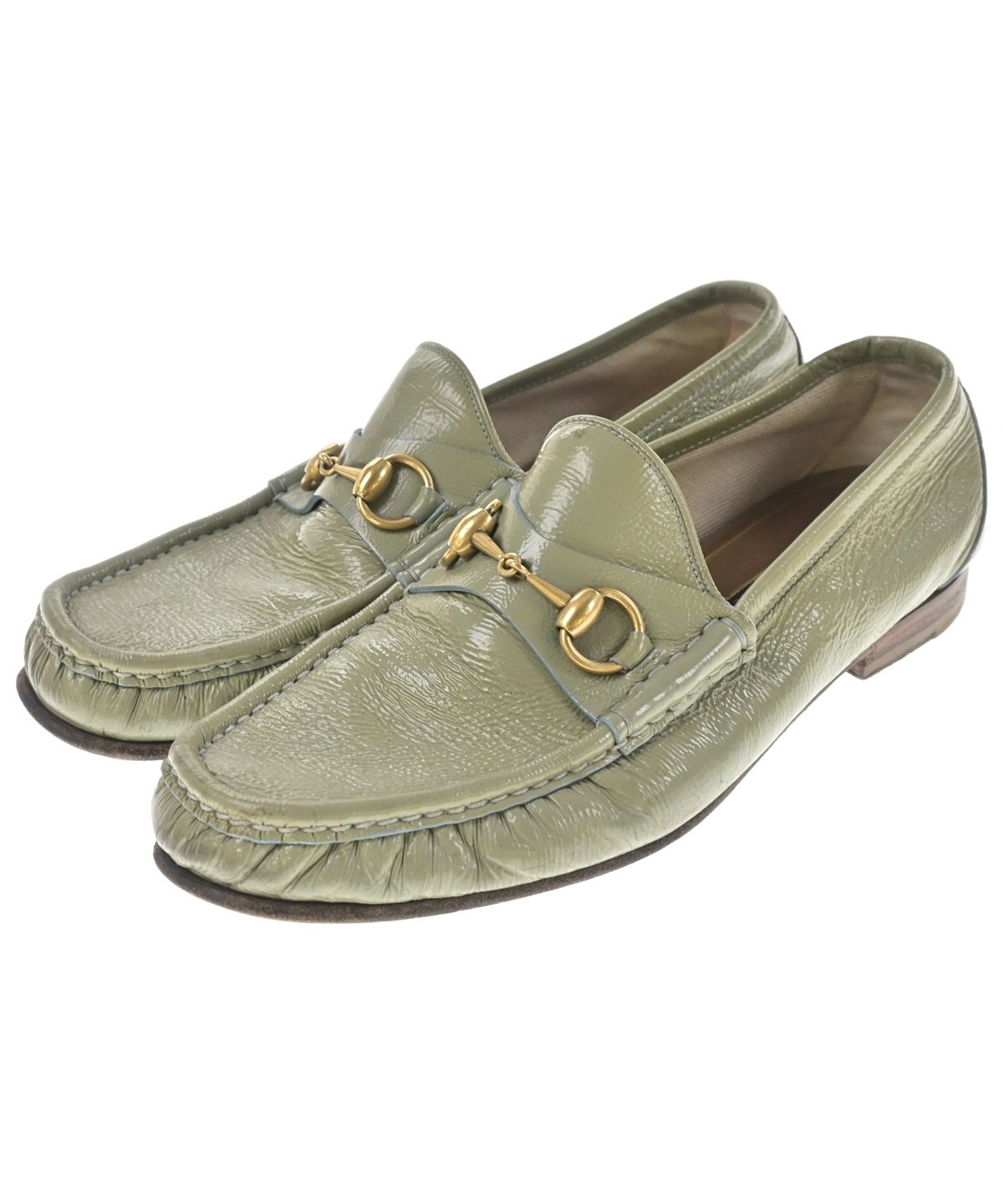 GUCCI（グッチ）ビジネス・ドレスシューズ 緑 サイズ:UK7 1/2