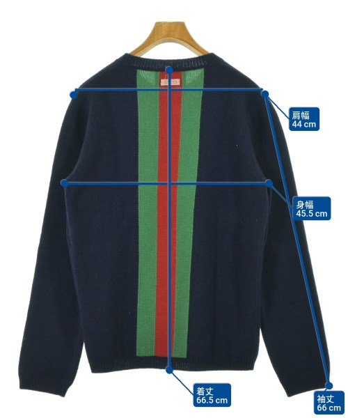 GUCCI（グッチ）ニット・セーター 紺 サイズ:-(M位) メンズ/2200611920058