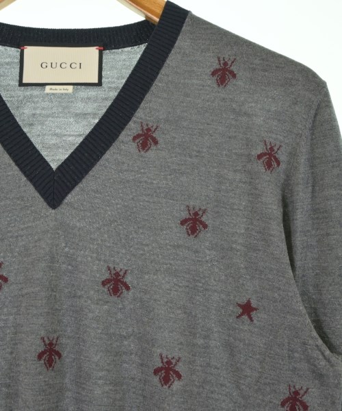 GUCCI（グッチ）ニット・セーター グレー サイズ:M メンズ/2200611920065