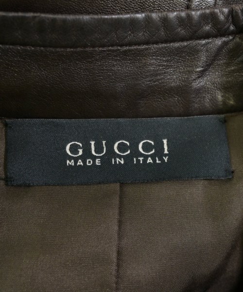 GUCCI（グッチ）ライダース 茶 サイズ:42(M位) レディース/2200619858070