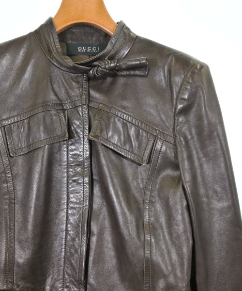 GUCCI（グッチ）ライダース 茶 サイズ:42(M位) レディース/2200619858070