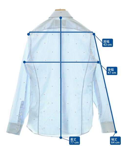 GUCCI（グッチ）カジュアルシャツ 青 サイズ:38(S位) メンズ/2200611541062