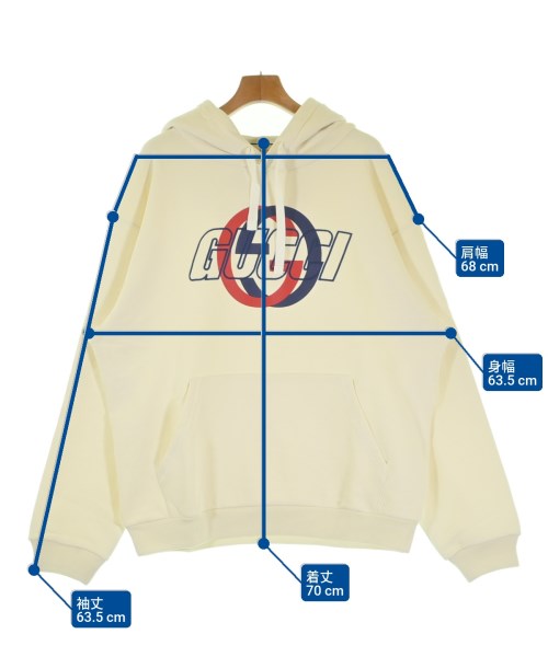 GUCCI（グッチ）パーカー 白 サイズ:L メンズ/2200620814027