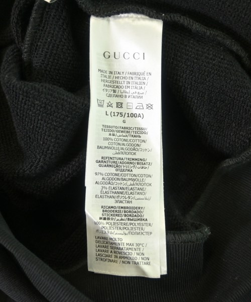 GUCCI（グッチ）スウェット 黒 サイズ:L メンズ/2200620814041