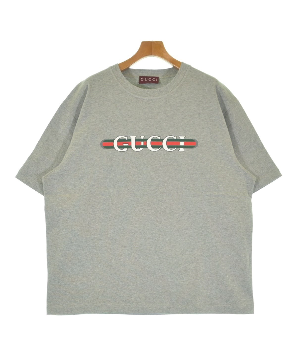 GUCCI 花柄 Tシャツ グレー GUCCI（グッチ）Tシャツ・カットソー グレー サイズ:XL メンズ