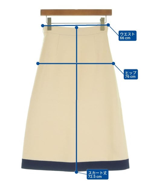 GUCCI（グッチ）ロング・マキシ丈スカート 白 サイズ:36(XS位) レディース/2200620951357