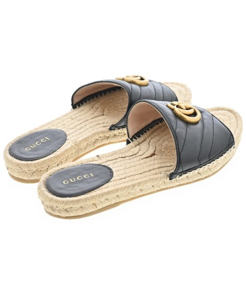 GUCCI（グッチ）サンダル 黒 サイズ:-(23cm位) レディース/2200603734014