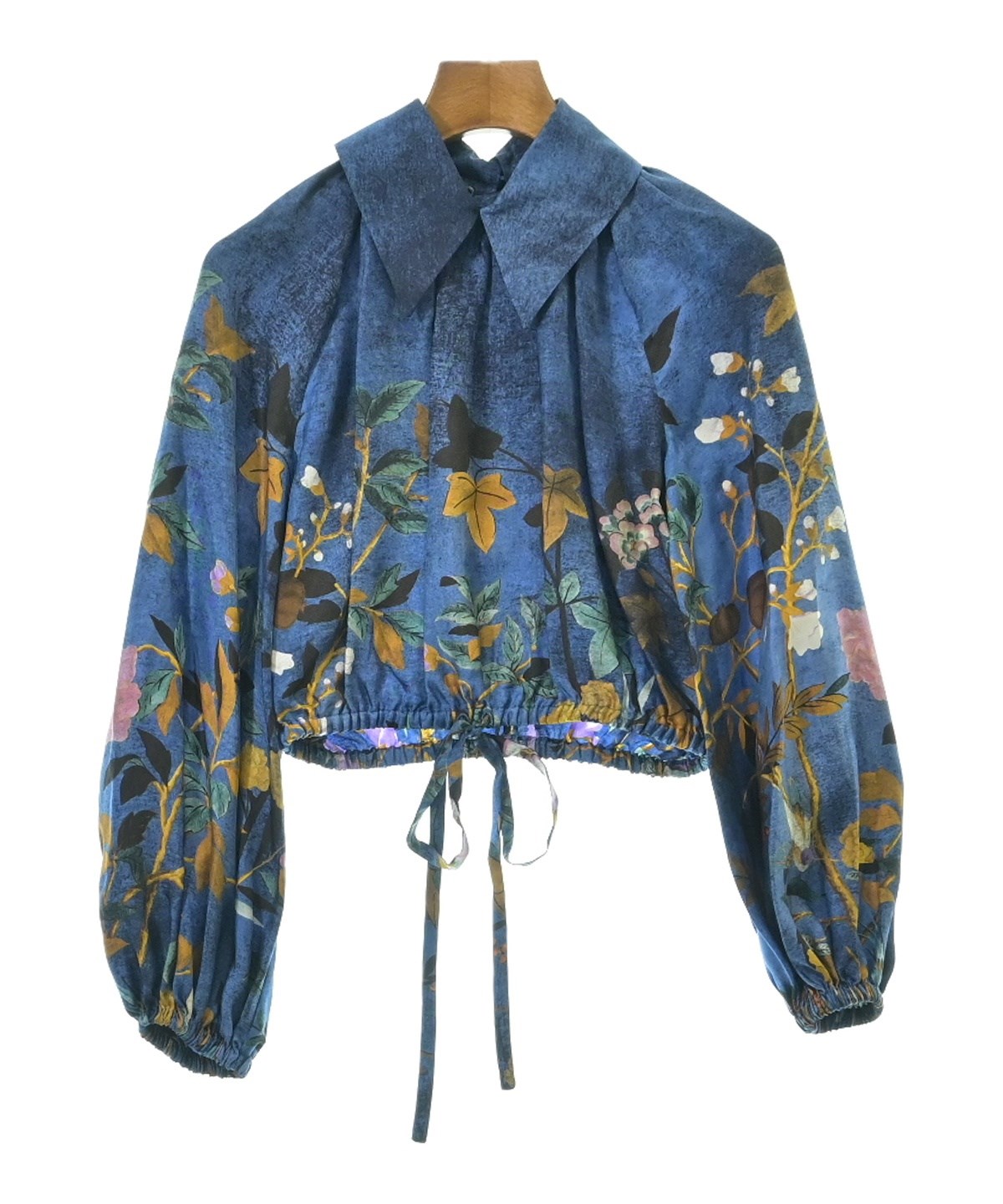 GUCCI（グッチ）ブラウス 青 サイズ:36(XS位) レディース