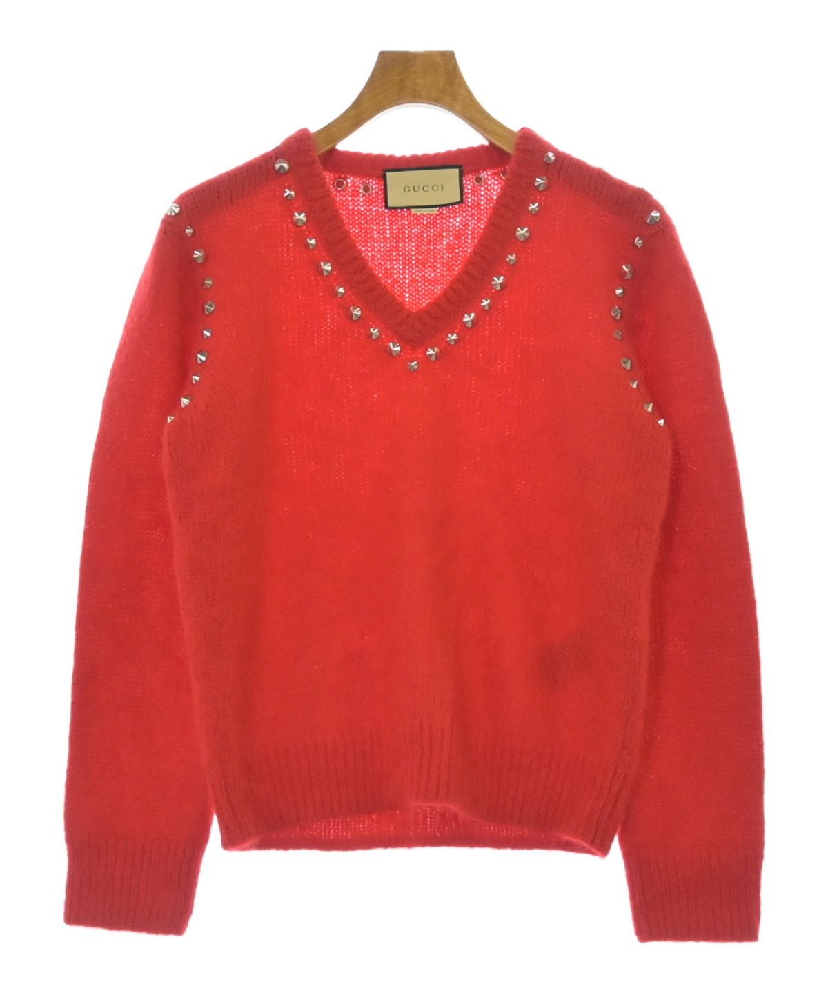 GUCCI（グッチ）ニット・セーター 赤 サイズ:M メンズ