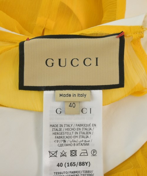 GUCCI（グッチ）ワンピース 黄 サイズ:40(M位) レディース/2200605630055